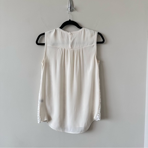Kate Spade-Lace Front Dainty Sleeveless Blouse (Size:XS) - Picture 2 of 10